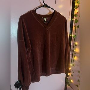 vintage crewneck sweatshirt burgundy/dark red velvet soft